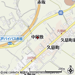 青森県三戸郡三戸町川守田中屋敷周辺の地図