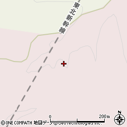 青森県三戸郡南部町鳥舌内稲荷沢周辺の地図