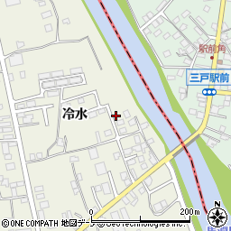 青森県三戸郡三戸町川守田冷水12-18周辺の地図