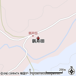 青森県三戸郡三戸町蛇沼新井田周辺の地図