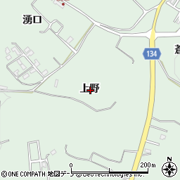 青森県三戸郡南部町大向上野周辺の地図