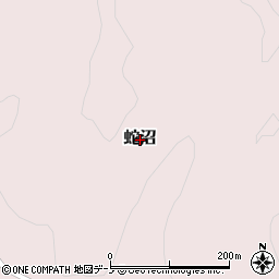 青森県三戸町（三戸郡）蛇沼周辺の地図