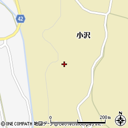 青森県階上町（三戸郡）晴山沢（小沢）周辺の地図