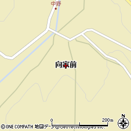 青森県八戸市南郷大字中野（向家前）周辺の地図