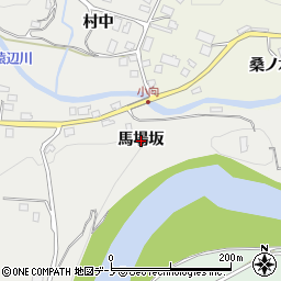 青森県南部町（三戸郡）小向（馬場坂）周辺の地図