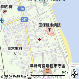 洋野町役場　種市庁舎議会事務局周辺の地図