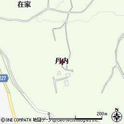青森県三戸郡南部町上名久井丹内周辺の地図
