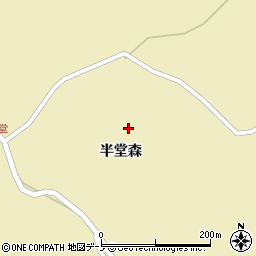青森県八戸市南郷大字中野（半堂森）周辺の地図