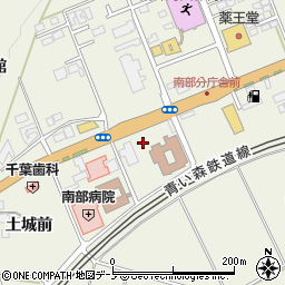 青森銀行南部病院前共同 ＡＴＭ周辺の地図
