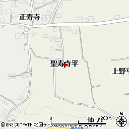 青森県三戸郡南部町沖田面聖寿寺平周辺の地図