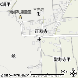 青森県三戸郡南部町小向舘1周辺の地図