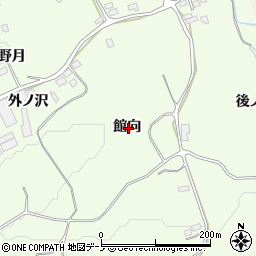 青森県三戸郡南部町上名久井館向周辺の地図