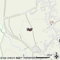 青森県三戸郡南部町平後平周辺の地図