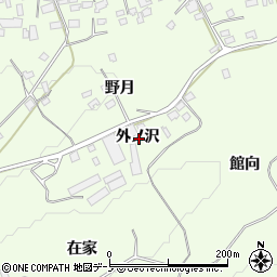 青森県三戸郡南部町上名久井外ノ沢周辺の地図