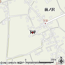 青森県南部町（三戸郡）平（下平）周辺の地図
