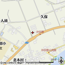 沖田面簡易郵便局周辺の地図