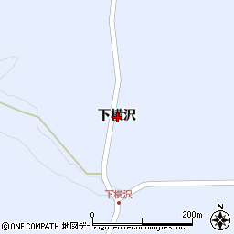 青森県三戸郡南部町下名久井下横沢周辺の地図