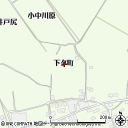 青森県三戸郡南部町上名久井下タ町周辺の地図