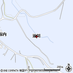 青森県三戸郡南部町下名久井油川周辺の地図