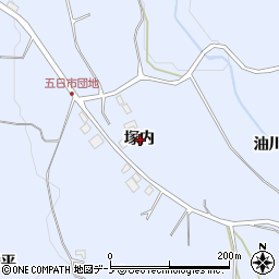 青森県三戸郡南部町下名久井塚内周辺の地図