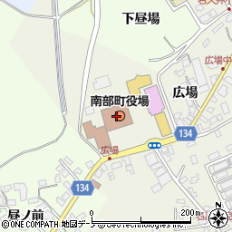 南部町役場　出納室周辺の地図