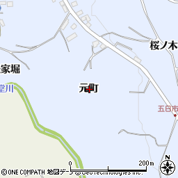 青森県三戸郡南部町下名久井元町周辺の地図