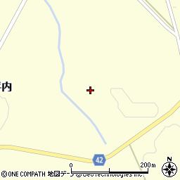 青森県階上町（三戸郡）平内（鹿糠）周辺の地図