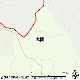 青森県三戸郡南部町玉掛大開周辺の地図