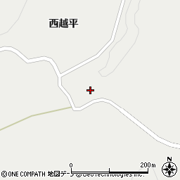 青森県新郷村（三戸郡）西越（向平）周辺の地図