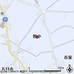 青森県三戸郡南部町下名久井野中周辺の地図