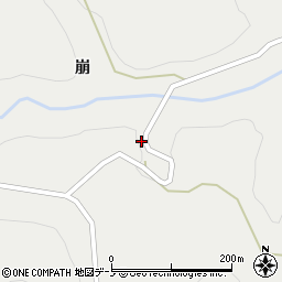 青森県三戸郡新郷村西越崩周辺の地図