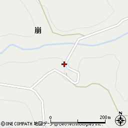 青森県新郷村（三戸郡）西越（崩）周辺の地図