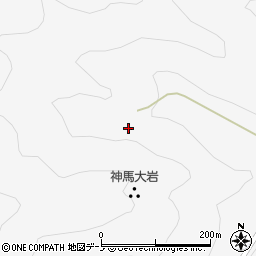 神馬大岩周辺の地図