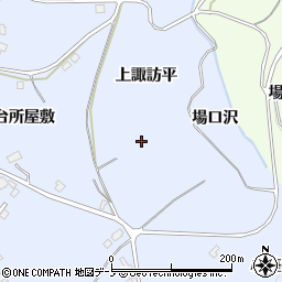 青森県三戸郡南部町下名久井上諏訪平周辺の地図