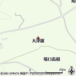 青森県三戸郡南部町森越大津羅周辺の地図