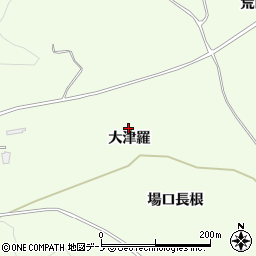 青森県南部町（三戸郡）森越（大津羅）周辺の地図