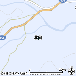 青森県三戸郡新郷村戸来北向周辺の地図
