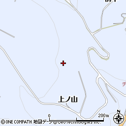 青森県南部町（三戸郡）虎渡（上ノ山）周辺の地図
