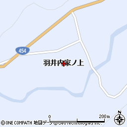 青森県新郷村（三戸郡）戸来（羽井内家ノ上）周辺の地図