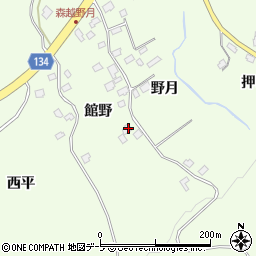 青森県三戸郡南部町森越館野5周辺の地図