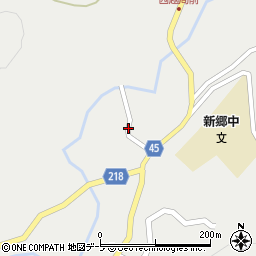 青森県三戸郡新郷村西越田中周辺の地図