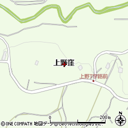 青森県三戸郡階上町道仏上野窪周辺の地図