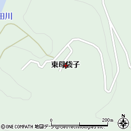 青森県八戸市是川東母袋子周辺の地図