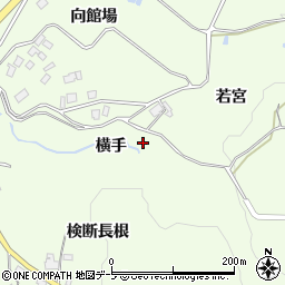 青森県南部町（三戸郡）森越（横手）周辺の地図