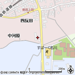 青森県三戸郡南部町剣吉中河原周辺の地図