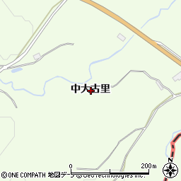 青森県三戸郡階上町道仏中大古里周辺の地図