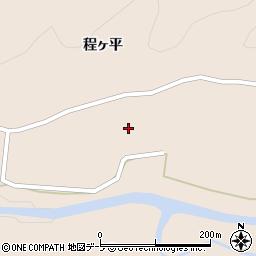 青森県平川市碇ヶ関久吉程ヶ平周辺の地図
