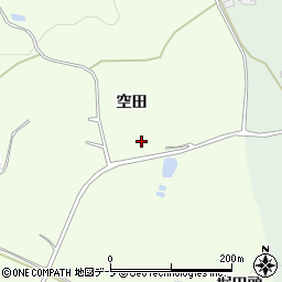 青森県南部町（三戸郡）森越（空田）周辺の地図
