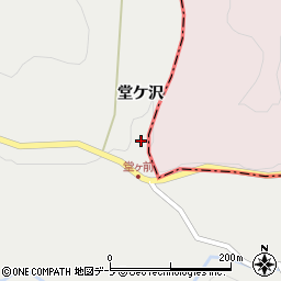青森県三戸郡新郷村西越堂ケ沢周辺の地図