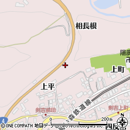 青森県南部町（三戸郡）剣吉（上平）周辺の地図